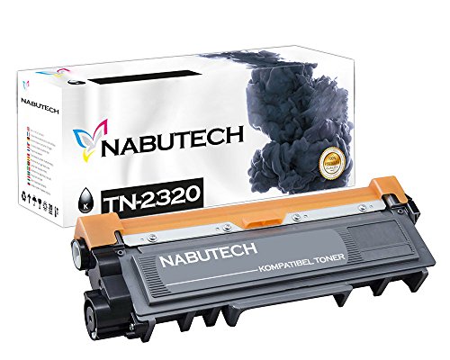 Nabutech Toner Reichweite: 6.300 Seiten | Geprüft nach ISO-Norm 19752 | kompatibel zu Brother TN-2320 TN2320 Schwarz | von Nabutech