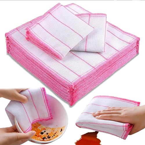 Retoo 10 Stück Set Geschirrtücher aus Baumwolle Küchentücher Geschirrhandtücher Geschirrhandtücher kariert Hochwertige Geschirrtuch Küchenhandtücher Küchentuch 35x30 cm von Retoo