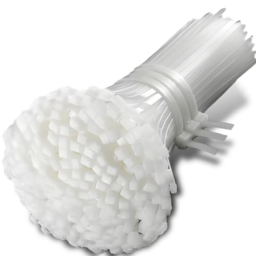 Retoo 100 Stück Kabelbinder 200 x 3,6 mm Weis Nylon UV-Beständig Zugfestigkeit Selbsthemmend Kabelbinderhalter für Werkstätten Gartenarbeit Wohnen Hause Garage Büro Retoo 100 Stück Kabelbinder 200 x 3,6 mm Weis Nylon UV-Beständig Zugfestigkeit Selbsthemmend Kabelbinderhalter für Werkstätten Gartenarbeit Wohnen Hause Garage Büro von Retoo
