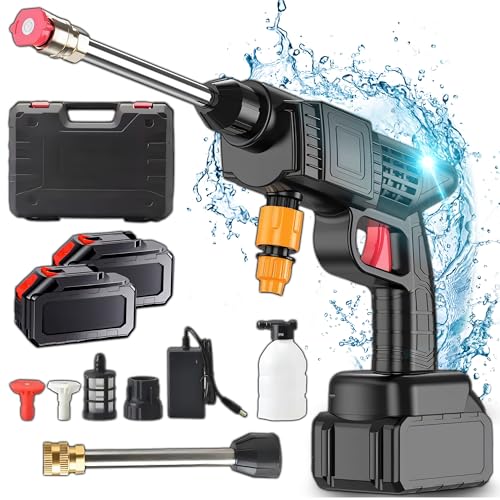 Retoo Akku Hochdruckreiniger Set 68Vf 38 Bar 6 in 1 Mobiler Multi-Sprühdüse, Mobile Reinigung und Bewässerung, 5M Schlauch, Verlängerungslanze, Gartenhaustier Outdoor Autoreinigungswerkzeug Retoo Akku Hochdruckreiniger Set 68Vf 38 Bar 6 in 1 Mobiler Multi-Sprühdüse, Mobile Reinigung und Bewässerung, 5M Schlauch, Verlängerungslanze, Gartenhaustier Outdoor Autoreinigungswerkzeug von Retoo