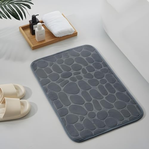 Retoo Badezimmerteppich 3 teiliges Set, Weiche Matte aus Memory Schaum, Vorleger mit Ausschnitt und Toilettensitzbezug, rutschfeste Matte, Teppich saugfähig und Schnell Trocknend, Maschinenwaschbar Retoo Badezimmerteppich 3 teiliges Set, Weiche Matte aus Memory Schaum, Vorleger mit Ausschnitt und Toilettensitzbezug, rutschfeste Matte, Teppich saugfähig und Schnell Trocknend, Maschinenwaschbar von Retoo