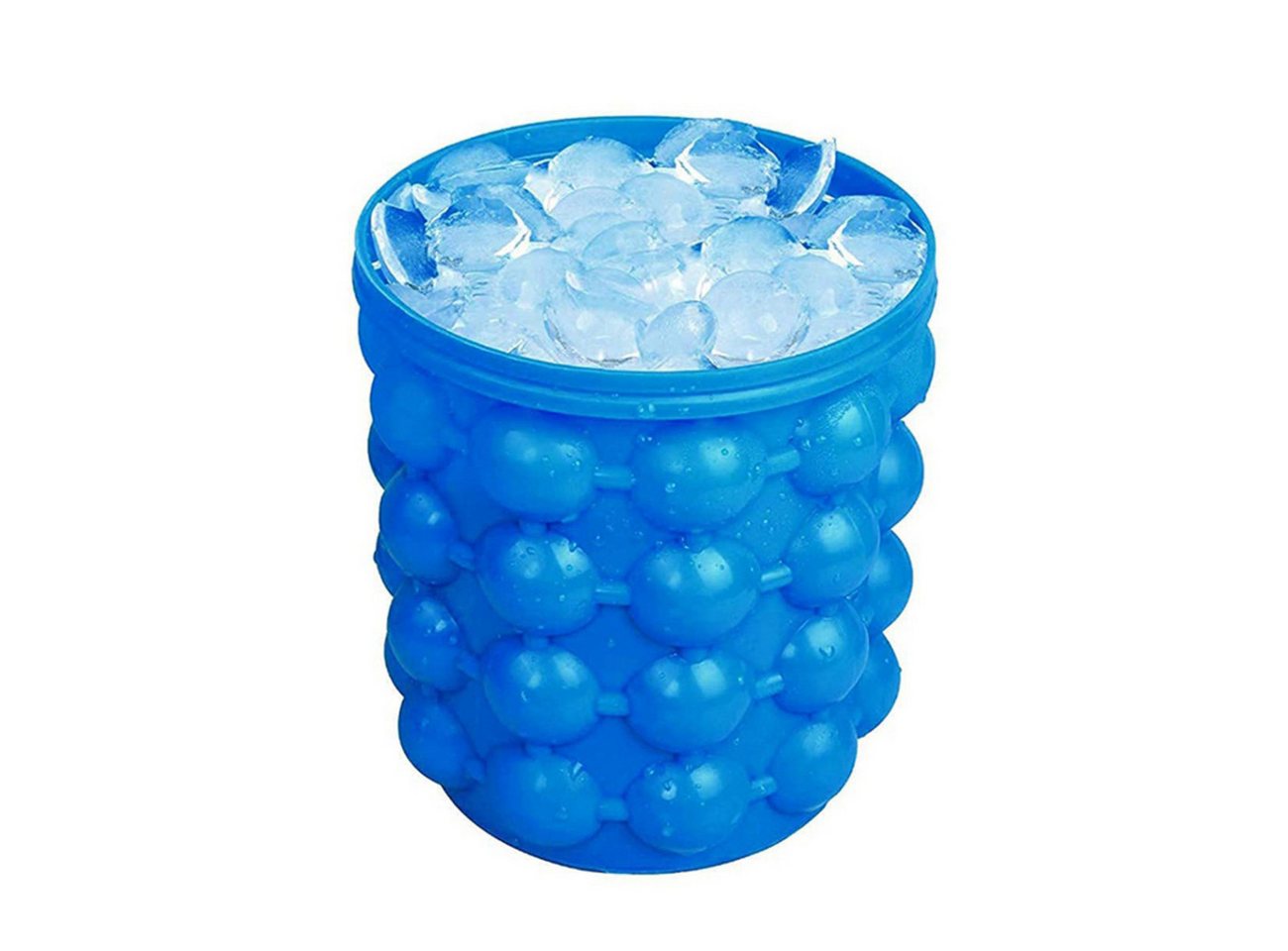 Retoo Eiswürfelform Eiswürfelform Silikon Eiswuerfelbehaelter Mit Deckel Ice Tray Ice Cube, (Packung), hochwertigem Silikon, -40 °- +300 ° C, wasserdicht, Spülmaschine OK von Retoo