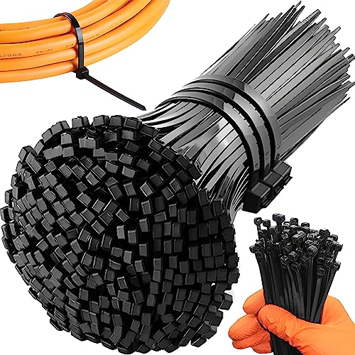 Retoo Kabelbinder 100 Stück 100 x 2,5 mm Stabiles Nylon UV Beständig Kabelbinderhalter von Kabeln Garage Werkstatt Büro Gartenarbeit Langlebig und Robust Kabel Zip Ties Schwarz von Retoo