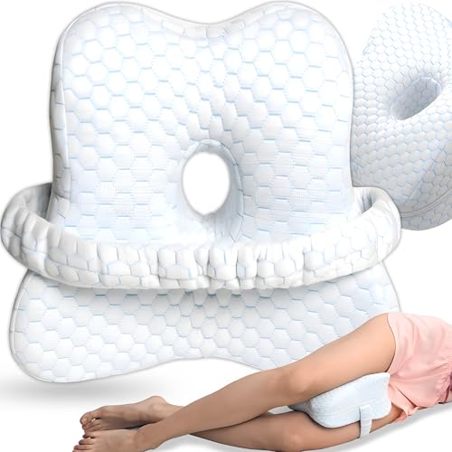 Retoo Kniekissen für Seitenschläfer Memory Schaum Orthopädisches Knie-Kissen Leg Pillow, für schmerzfreien Schlaf Ergonomisches Lagerungskissen aus visco-elastischem Memory-Schaum atmungsaktiver Bezug Retoo Kniekissen für Seitenschläfer Memory Schaum Orthopädisches Knie-Kissen Leg Pillow, für schmerzfreien Schlaf Ergonomisches Lagerungskissen aus visco-elastischem Memory-Schaum atmungsaktiver Bezug von Retoo