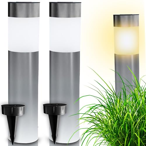 Retoo LED AußenWegelampe, Wegeleuchte Edelstahl IP44 – Gartenlampe mit E27 Fassung 230V, Standleuchte Stehend für Draußen, Wetterfeste Aussenleuchte Gartenleuchte Outdoor Wegbeleuchtung Retoo LED AußenWegelampe, Wegeleuchte Edelstahl IP44 – Gartenlampe mit E27 Fassung 230V, Standleuchte Stehend für Draußen, Wetterfeste Aussenleuchte Gartenleuchte Outdoor Wegbeleuchtung von Retoo