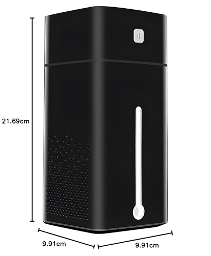 Retoo Luftbefeuchter 1L Humidifier mit Fernbedienung Raumbefeuchter USB für Schlafzimmer Kinderzimmer Pflanzen Aromazerstäuber Air Luft Befeuchter Automatische Abschaltung Schwarz von Retoo