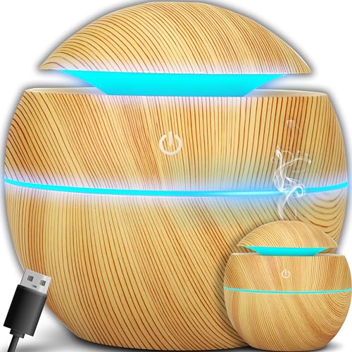 Retoo Luftbefeuchter Aroma Diffuser Ultraschall, Aromatherapie Öle Diffusor mit Farben LED Licht, elektrische Duftlampe für Büro, Schlafzimmer, Spa-Gelb, Ätherische Öle Diffuser 150ml Retoo Luftbefeuchter Aroma Diffuser Ultraschall, Aromatherapie Öle Diffusor mit Farben LED Licht, elektrische Duftlampe für Büro, Schlafzimmer, Spa-Gelb, Ätherische Öle Diffuser 150ml von Retoo