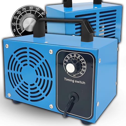 Retoo Ozongenerator 60000mg/h, 140W, Luftstrom 200 m3/h, O3 Ozon Luftreiniger mit 60 Min Timer, Ozongerät, Ozonisator, Geruchskiller, Geruchsneutralisierer für Auto Haustiergerüche Küchengerüche Retoo Ozongenerator 60000mg/h, 140W, Luftstrom 200 m3/h, O3 Ozon Luftreiniger mit 60 Min Timer, Ozongerät, Ozonisator, Geruchskiller, Geruchsneutralisierer für Auto Haustiergerüche Küchengerüche von Retoo