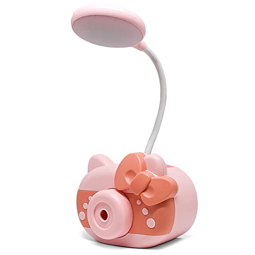 Retoo Rosa LED Schreibtischlampe für Kinder mit Spitzer, stifthalter und handyhalter, 4 in 1, Augenfreundlich Leselampe, USB, Geschenk für Mädchen, Tischlampe, Schreibtischleuchte, Leselampe Retoo Rosa LED Schreibtischlampe für Kinder mit Spitzer, stifthalter und handyhalter, 4 in 1, Augenfreundlich Leselampe, USB, Geschenk für Mädchen, Tischlampe, Schreibtischleuchte, Leselampe von Retoo