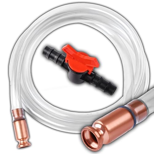 Retoo Saugschlauch Selbstansaugende Schlauch 180 cm Kraftstoffleitung Benzinschlauch 13mm Ölschlauch Dieselschlauch Benzin Pumpenschlauch für Kraftstoff Auto Motorrad Traktoren Rasenmäher von Retoo