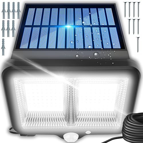 Retoo Solarlampen für Außen mit Bewegungsmelder, 98 LEDs, Verbessertes Neues Modell Solar Lampe Outdoor für Garten, Solarleuchten für den Außenbere ichdeal für Terrasse, Veranda, Garage, Haustür von Retoo