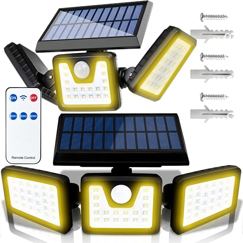 Retoo Solarlampen für Außen mit Bewegungsmelder Akku 110 LED Solarleuchte Außen Solar Wandleuchte Sicherheitswandleuchte Superhelle Lampe für Garten Garage Hof Stufen Haustüren Retoo Solarlampen für Außen mit Bewegungsmelder Akku 110 LED Solarleuchte Außen Solar Wandleuchte Sicherheitswandleuchte Superhelle Lampe für Garten Garage Hof Stufen Haustüren von Retoo