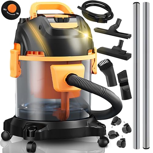 Retoo Staubsauger 1400W Radstaubsauger 3.5L/20L Professioneller Staubsauger für Teppiche Polstermöbel Hartböden Teppiche Tierhaare Staubfilter Tankinhalt Reichweite 9M von Retoo
