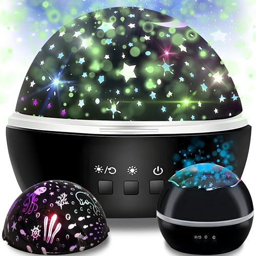 Retoo Sternenhimmel Projektor Galaxy Star Projector LED Starry Sternenprojektor Polarlicht Lampe Nachtlicht für Kinder Party, Dekoration Weihnachten Erwachsene Schlafzimmer 360° Drehen USB von Retoo