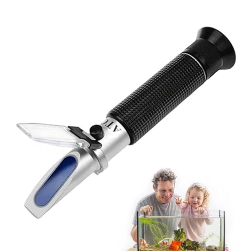 Retoteng Salinity Refraktometer, 0-100% Handheld Salinity Refraktometer Dual Scale mit ATC Funktion Hochpräzises Digitales Refraktometer Geeignet für Aquarium, Marine Monitoring, Salzwassertest Retoteng Salinity Refraktometer, 0-100% Handheld Salinity Refraktometer Dual Scale mit ATC Funktion Hochpräzises Digitales Refraktometer Geeignet für Aquarium, Marine Monitoring, Salzwassertest von Retoteng