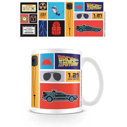 Zurück in die Zukunft Kaffetasse in Geschenkbox (Collection Design) 315ml Keramikbecher - Offizielles Lizenzprodukt von Queen
