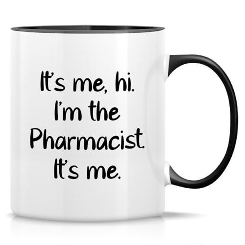 Retreez Lustige Apotheker-Tasse - It's Me, Hi I'm the Pharmacist Tasse - 325 ml Keramik Kaffee oder Tee Tasse - Lustiges Geschenk für Apotheker, Apotheker Techniker - Weiße Tasse mit schwarzem Griff Retreez Lustige Apotheker-Tasse - It's Me, Hi I'm the Pharmacist Tasse - 325 ml Keramik Kaffee oder Tee Tasse - Lustiges Geschenk für Apotheker, Apotheker Techniker - Weiße Tasse mit schwarzem Griff von Retreez