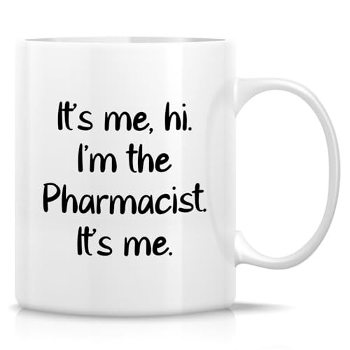 Retreez Lustige Apotheker-Tasse – It's Me, Hi I'm the Pharmacist Tasse – 325 ml Keramik Kaffee oder Tee Tasse – lustiges Geschenk für Apotheker, Apotheker-Techniker, Kollegen – Wertschätzung von Retreez