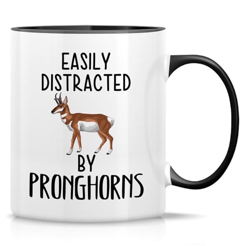 Retreez Lustige Tasse – Leicht abgelenkt von Pronghorns Tasse – 325 ml Keramik Kaffee oder Teetasse – lustiges Geschenk für Wildtierliebhaber, Mammologe, Zoologe, Ökologen – weiße Tasse mit schwarzem Retreez Lustige Tasse – Leicht abgelenkt von Pronghorns Tasse – 325 ml Keramik Kaffee oder Teetasse – lustiges Geschenk für Wildtierliebhaber, Mammologe, Zoologe, Ökologen – weiße Tasse mit schwarzem von Retreez