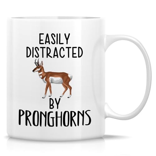 Retreez Lustige Tasse – Leicht abgelenkt von Pronghorns Tasse – 325 ml Keramik-Kaffee- oder Teetasse – lustiges Geschenk für Wildtierliebhaber, Zinkhorn-Enthusiasten, Mammologe, Zoologe, Ökologen Retreez Lustige Tasse – Leicht abgelenkt von Pronghorns Tasse – 325 ml Keramik-Kaffee- oder Teetasse – lustiges Geschenk für Wildtierliebhaber, Zinkhorn-Enthusiasten, Mammologe, Zoologe, Ökologen von Retreez