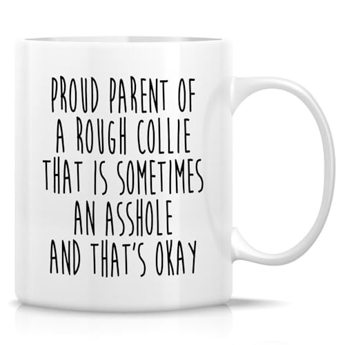 Retreez Rough Collie Owner Tasse – Stolze Eltern eines rauen Collie Tasse – sarkastische 325 ml Keramik-Kaffee- oder Teetasse – lustiges Geschenk für Hundeliebhaber, Hundemutter, Hundevater Retreez Rough Collie Owner Tasse – Stolze Eltern eines rauen Collie Tasse – sarkastische 325 ml Keramik-Kaffee- oder Teetasse – lustiges Geschenk für Hundeliebhaber, Hundemutter, Hundevater von Retreez