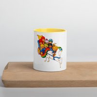 Regenbogen Farbenfrohe Keramiktasse ~ 80's Vibes Vintage Oldschool Retro Nostalgie Tolles Geschenk von SunshineDaydreamClub