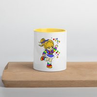 Regenbogen Farbenfrohe Keramiktasse ~ 80's Vibes Vintage Oldschool Retro Nostalgie Tolles Geschenk von SunshineDaydreamClub