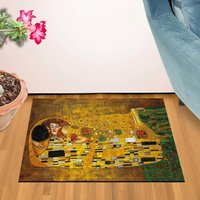 Der Kuss Von Gustav Klimt Design Fußmatte | 61 X 92 cm Der Kuss Von Gustav Klimt Design Fußmatte | 61 X 92 cm von RetroArtDecor