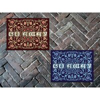 Go Away Welcome Mat, 43 cm X 61 cm. Memory-Schaumstoff Fußmatte Bodenmatte von RetroArtDecor