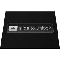 Slide To Unlock Rug von RetroArtDecor