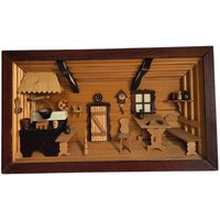 Erzgebirge Setzkasten Diorama Holz Retro Ddr Wandkunst von RetroChristmaTheatre