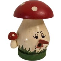 Vintage Räuchermännchen Aus Dem Erzgebirge Mit Handgemaltem Deutschem Pilzdekor Vintage Räuchermännchen Aus Dem Erzgebirge Mit Handgemaltem Deutschem Pilzdekor von RetroChristmaTheatre