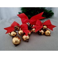 Vintage Retro Set Von 3 Сhristmas Baumschmuck #75 von RetroChristmaTheatre