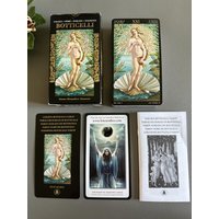 Botticelli Golden Tarotkarten Sind 78 Goldene Arcana, Inspiriert Von Den Werken Des Renaissancekünstlers Sandro von RetroCommode