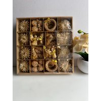 Set Mit 56 Stroh Weihnachtsbaumschmuck Neujahrsdekoration Strohsterne, Engel Und Andere von RetroCommode