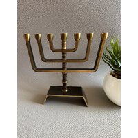 Vintage Bronze Kerzenständer Minora von RetroCommode