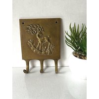 Vintage Hirsch Kleiderbügel Aus Messing von RetroCommode