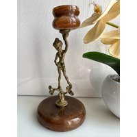 Vintage Kerzenständer Aus Bronze von RetroCommode