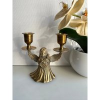 Vintage Kerzenständer Weihnachtsengel von RetroCommode