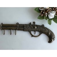 Vintage Schlüsselhalter Aus Messing von RetroCommode