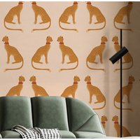 Gepard Schälen Und Aufkleben Tapete, Leopard Akzent Retro Entfernbare Selbstklebende Boho Tapete von RetroDesignWallpaper