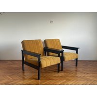 1 Von 2 Vintage Jugoslawien/Gelber Sessel Polstersessel von RetroExYu