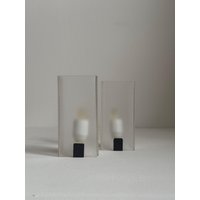1 Von 2 Vintage Wandlampen/Mid Century 1970 70Er Jahre Lampen Retro Space Age Atomar Transparente von RetroExYu