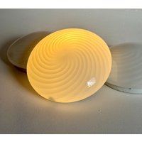 1 Von 3 Wandleuchten/Vintage Deckenlampe Deckenleuchte Mid Century Modern Swirel Murano Glaslampe Italien 1970Er Jahre von RetroExYu