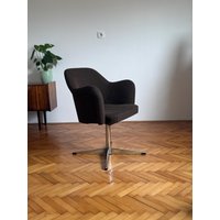 Vintage Mid Century Modern Eier Drehsessel/Brauner Design Von Niko Kralj Kamnik Jugoslawien 1970Er Jahre von RetroExYu