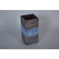 Karlsruhe Majolika Keramik Vase - Germany 7048 von RetroFatLava