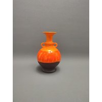 Mid Century Hutschenreuther Vase 1970 Renée Neue Orange von RetroFatLava