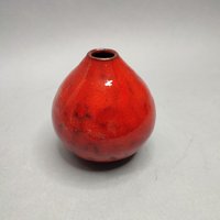 Rote Vase Von Elly Und Wilhelm Kuch - Geschildert Vintage Retro Design Wgp von RetroFatLava