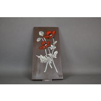 Schöne Bückeburg Keramik Wandplatte Mit Mohn - Vintage Helga Pfaff Retro Blumen Schöne Bückeburg Keramik Wandplatte Mit Mohn - Vintage Helga Pfaff Retro Blumen von RetroFatLava