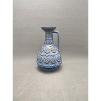 West German Bay Keramik Vase - Blau 77 25 Wgp Vintage Retro von RetroFatLava